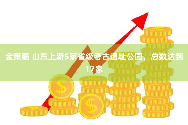 金策略 山东上新5家省级考古遗址公园，总数达到17家