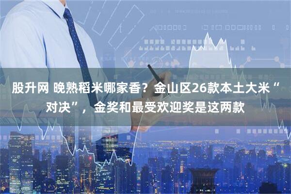 股升网 晚熟稻米哪家香？金山区26款本土大米“对决”，金奖和最受欢迎奖是这两款